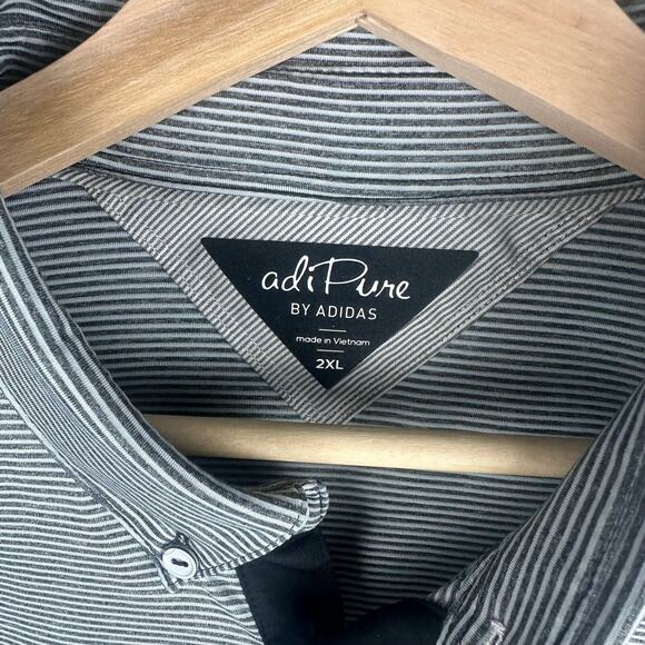 Adidas AdiPure Men's Size XXL Polo Golf Shirt Casual Collared Short Sleeve - Picture 7 of 8